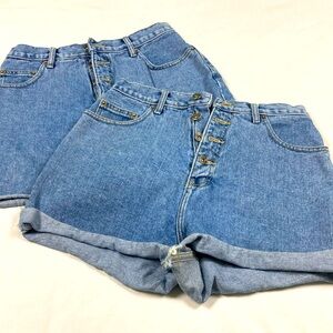 Two pairs of Vintage Route 66 Blue Jean shorts size 11/12